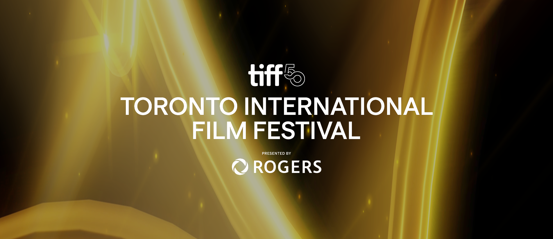 Official TIFF 50 logo and background. Courtesy of TIFF Media Library.
