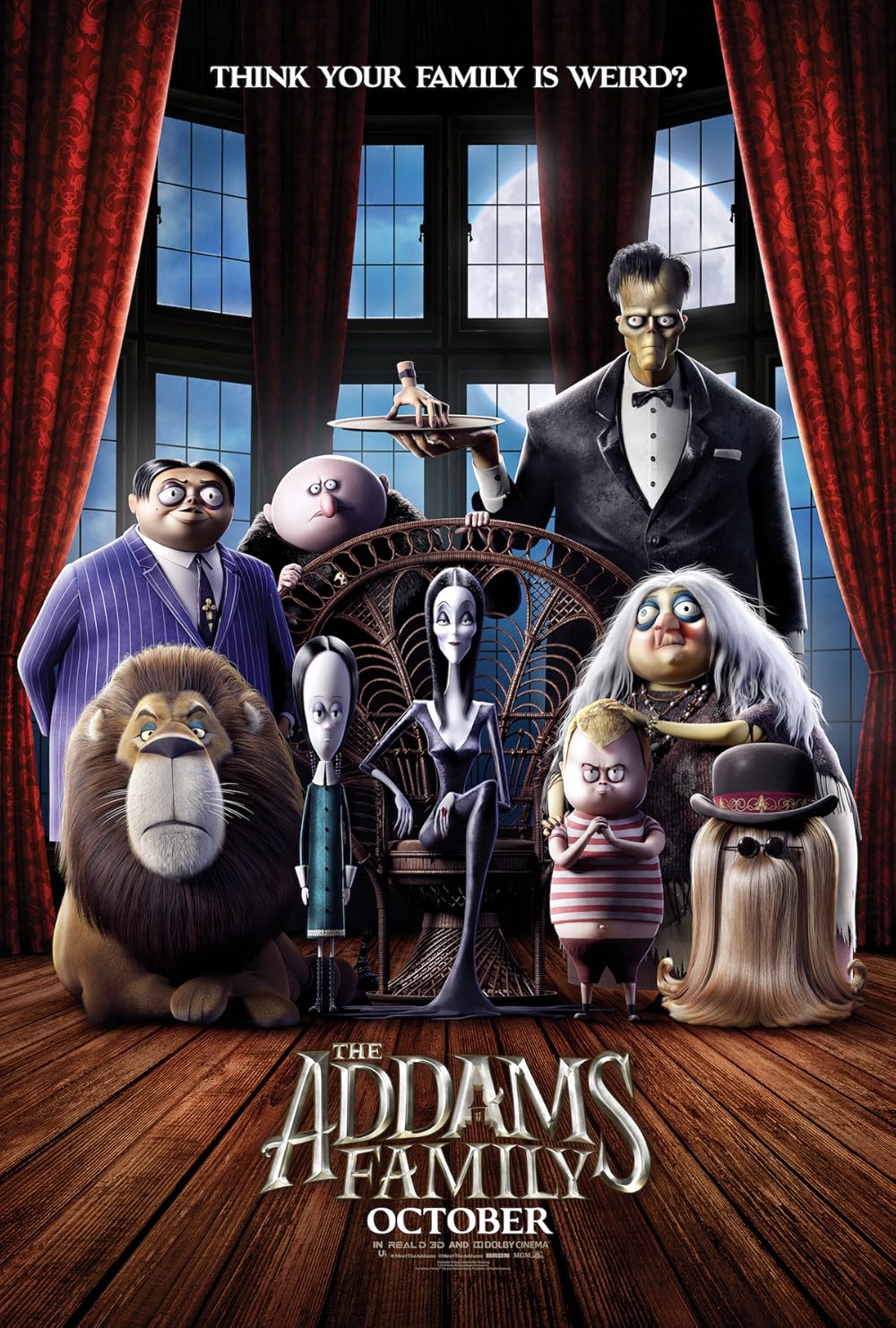 The Addams Family (2019) official animated movie poster