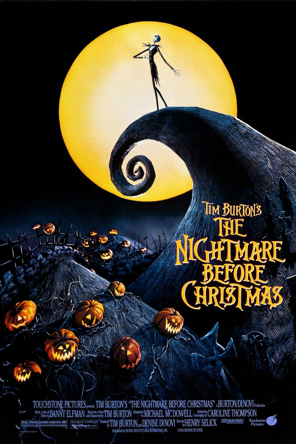 The Nightmare Before Christmas (1993) official movie poster