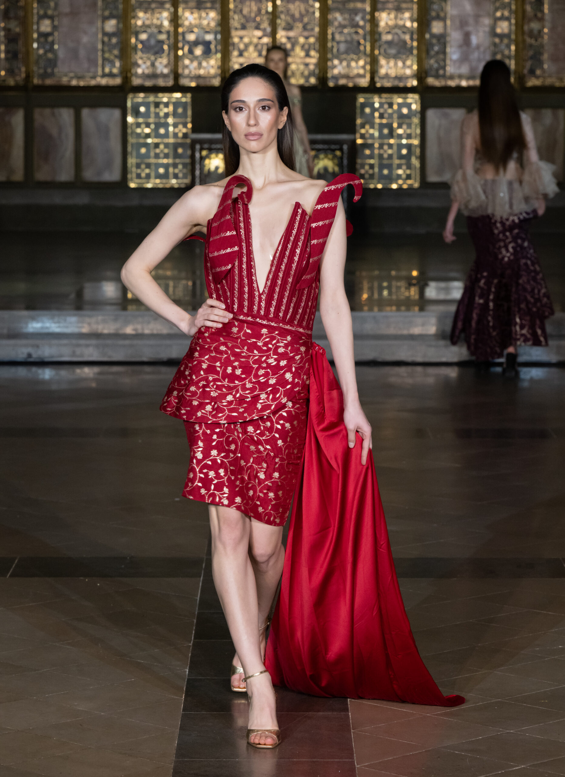 Pearl Academy designer showcase at London Fashion Week AW2026 — Fashion Week and the City, St John's Church, Hyde Park. Photography by Dr. Mark Gunter.