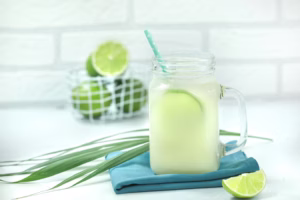 Lime and coconut drink