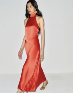 Orange formal dress